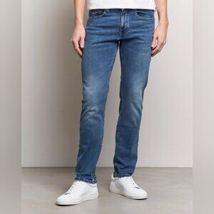 Hugo Boss Orange Slim Fit Button Fly Denim Blue Jeans